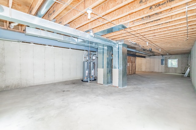 24625 Woodstock Dr, Plainfield, IL 60585 - basement featuring gas water heater and heating unit