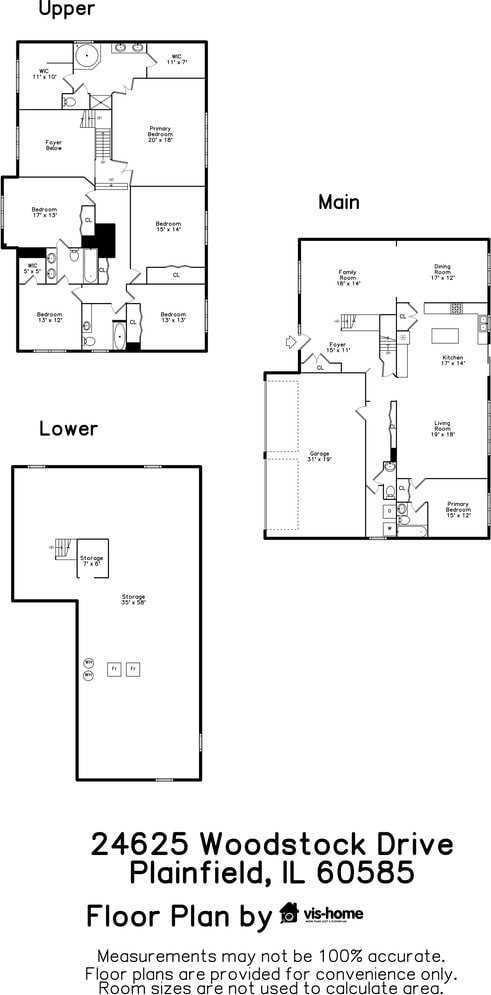 24625 Woodstock Dr, Plainfield, IL 60585 - view of property floor plan
