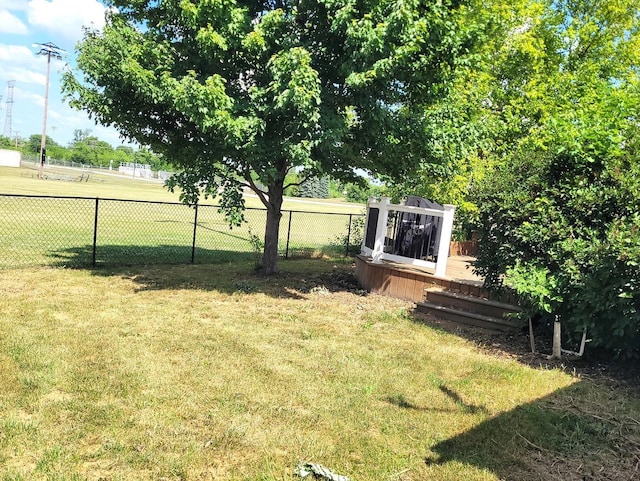 19936 S Spruce Dr, Frankfort, IL 60423 - view of yard featuring a wooden deck