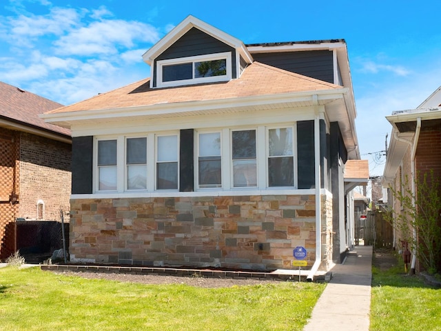 7755 S Wolcott Ave, Chicago, IL 60620 - view of front of property with stone siding