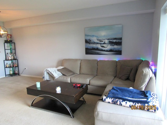 390 W Mahogany Ct Unit 610, Palatine, IL 60067 - living area featuring carpet floors and a chandelier