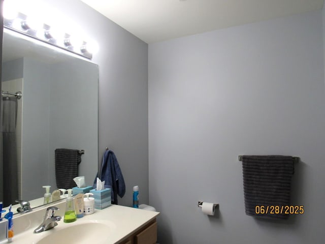 390 W Mahogany Ct Unit 610, Palatine, IL 60067 - bathroom with vanity and a shower