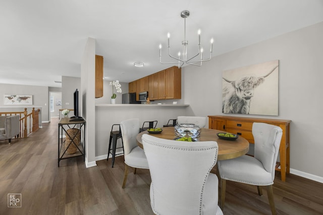 2416 Oakfield Dr Unit 2416, Aurora, IL 60503 - dining area with a chandelier and wood finished floors