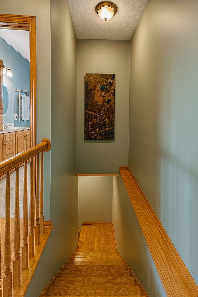 1102 Brian Dr, Manteno, IL 60950 - staircase with wood finished floors