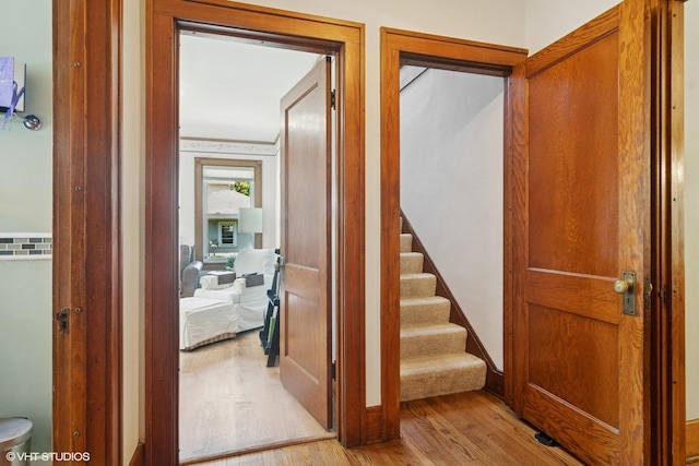 300 W Fremont St, Arlington Heights, IL 60004 - stairs with wood finished floors