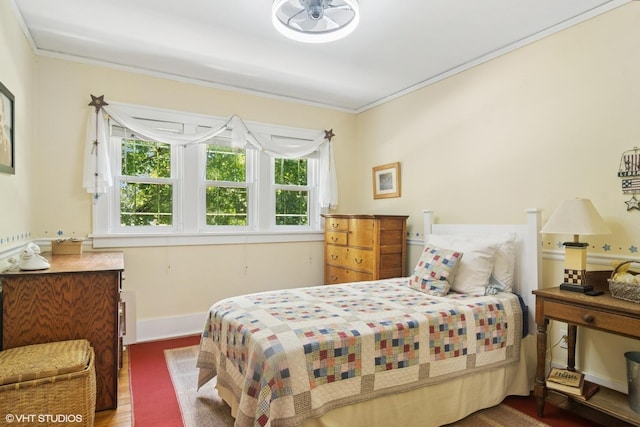 300 W Fremont St, Arlington Heights, IL 60004 - bedroom featuring wood finished floors and ornamental molding