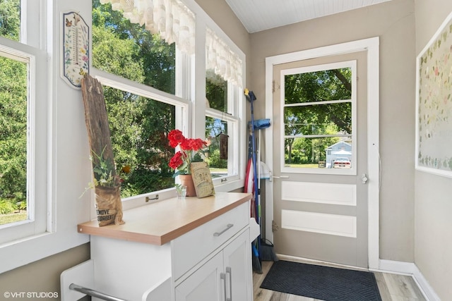 300 W Fremont St, Arlington Heights, IL 60004 - doorway with light wood-style floors and baseboards