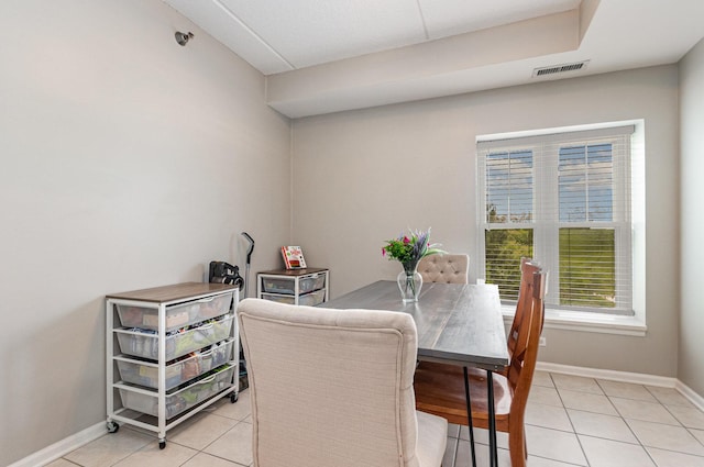 390 W Mahogany Ct Unit 301, Palatine, IL 60067 - dining space with light tile patterned floors and baseboards
