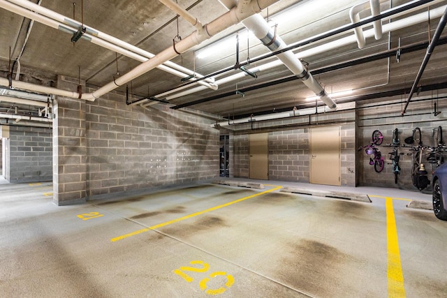 390 W Mahogany Ct Unit 301, Palatine, IL 60067 - parking deck with concrete block wall