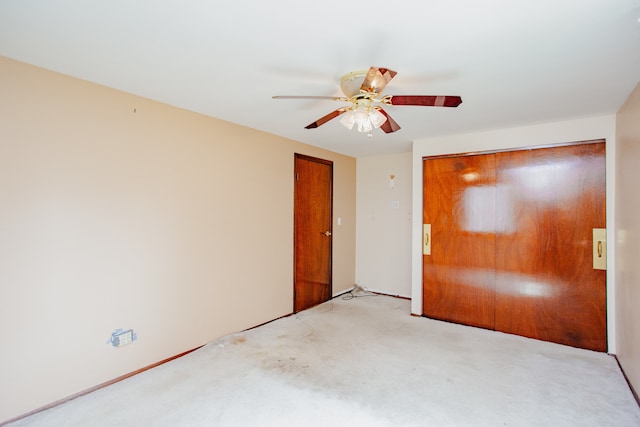 535 Weidner Rd, Buffalo Grove, IL 60089 - unfurnished bedroom featuring light carpet, a closet, and ceiling fan