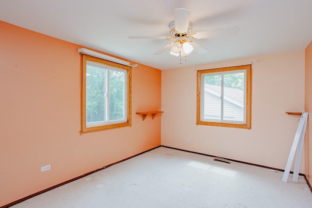535 Weidner Rd, Buffalo Grove, IL 60089 - spare room with ceiling fan and light carpet