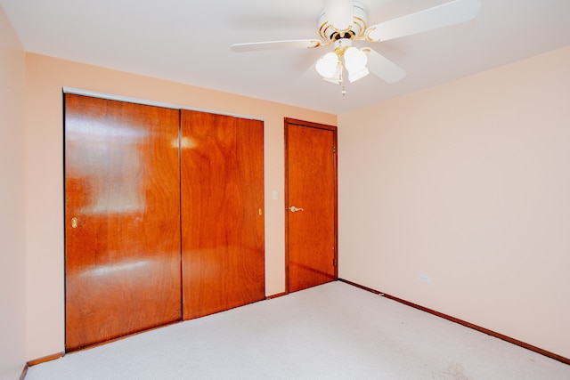 535 Weidner Rd, Buffalo Grove, IL 60089 - unfurnished bedroom with carpet, multiple closets, and ceiling fan