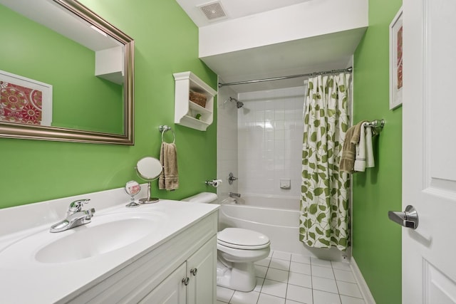 8457 Callie Ave, Morton Grove, IL 60053 - full bath featuring vanity, tile patterned floors, and shower / bath combo