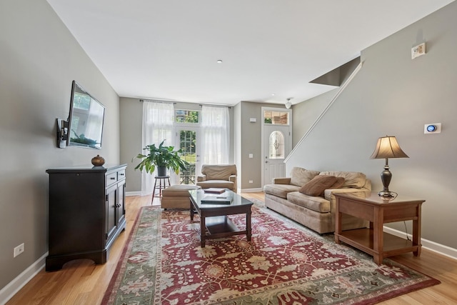 8457 Callie Ave, Morton Grove, IL 60053 - living room featuring light wood-style flooring