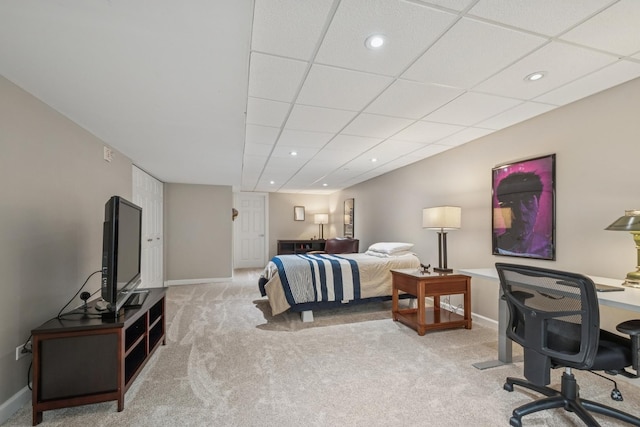 8457 Callie Ave, Morton Grove, IL 60053 - bedroom featuring light colored carpet and recessed lighting