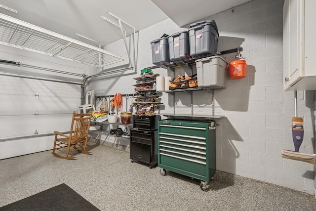 8457 Callie Ave, Morton Grove, IL 60053 - garage featuring concrete block wall
