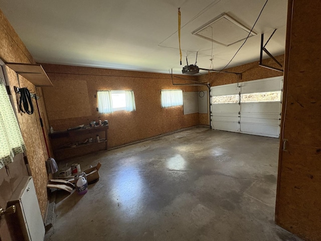 126 N Randolph St, Princeton, IL 61356 - garage with a garage door opener and radiator heating unit
