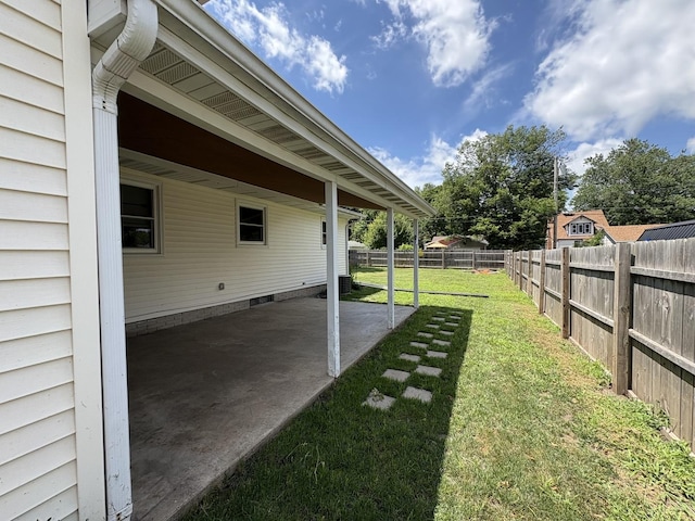 126 N Randolph St, Princeton, IL 61356 - fenced backyard featuring a patio area