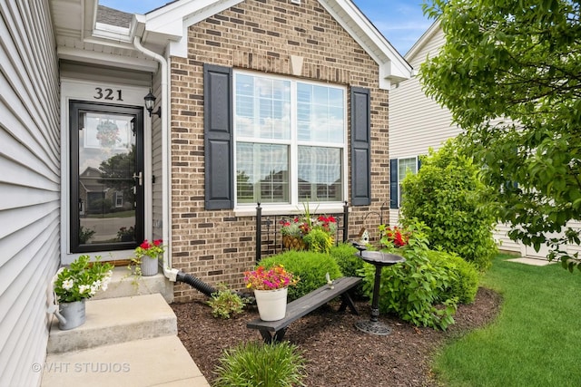 321 Mahogany Dr, Algonquin, IL 60102 - entrance to property featuring brick siding