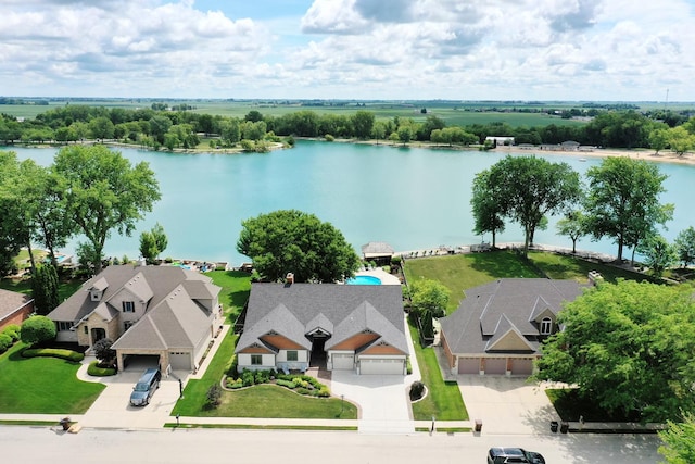 998 N Westshore Blvd, Manteno, IL 60950 - aerial view of residential area with a large body of water