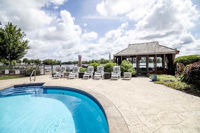 998 N Westshore Blvd, Manteno, IL 60950 - view of pool with a patio area and a gazebo