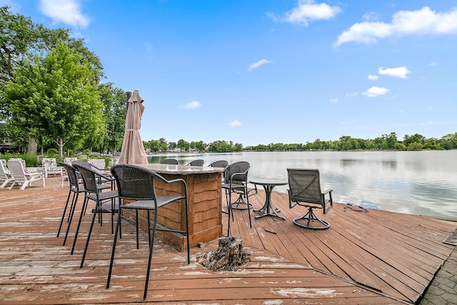 998 N Westshore Blvd, Manteno, IL 60950 - wooden deck with a water view
