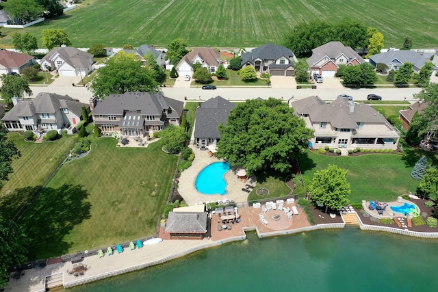 998 N Westshore Blvd, Manteno, IL 60950 - aerial view of property's location with nearby suburban area and a pool area