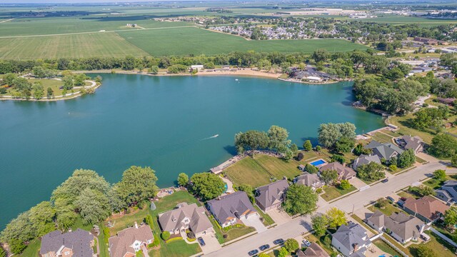 998 N Westshore Blvd, Manteno, IL 60950 - aerial view of property's location featuring a large body of water and nearby suburban area