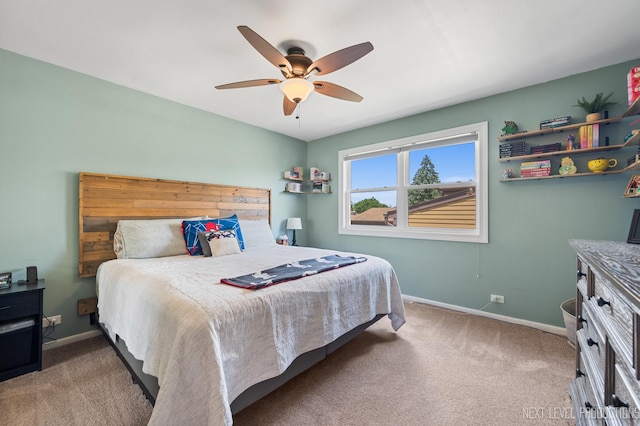 933 Saginaw Ct, Carol Stream, IL 60188 - carpeted bedroom featuring baseboards and a ceiling fan
