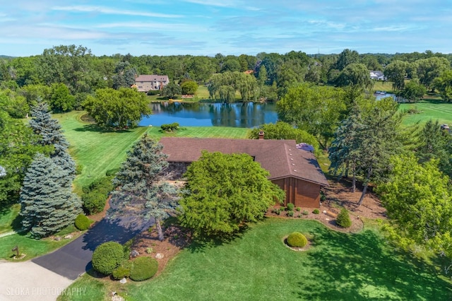 104 Lois Ln, Deer Park, IL 60010 - aerial view of property's location featuring a nearby body of water and a tree filled landscape
