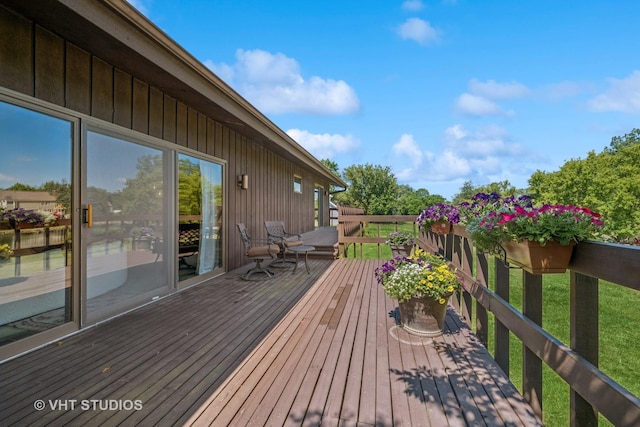 104 Lois Ln, Deer Park, IL 60010 - view of wooden deck