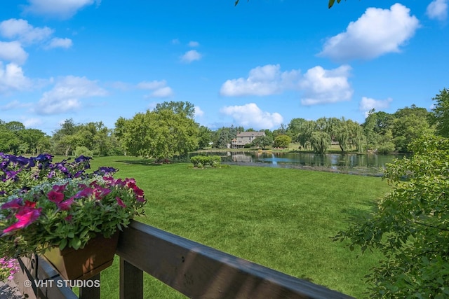 104 Lois Ln, Deer Park, IL 60010 - view of grassy yard with a water view