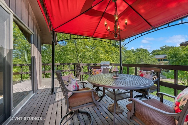 104 Lois Ln, Deer Park, IL 60010 - wooden terrace with outdoor dining space