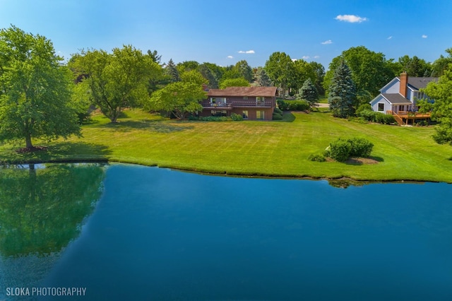 104 Lois Ln, Deer Park, IL 60010 - aerial view of property and surrounding area with a large body of water