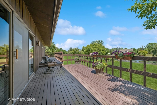 104 Lois Ln, Deer Park, IL 60010 - wooden terrace with a lawn