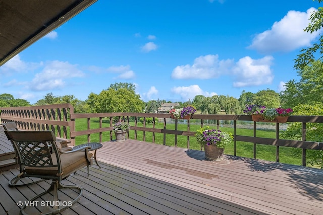 104 Lois Ln, Deer Park, IL 60010 - wooden deck with a yard