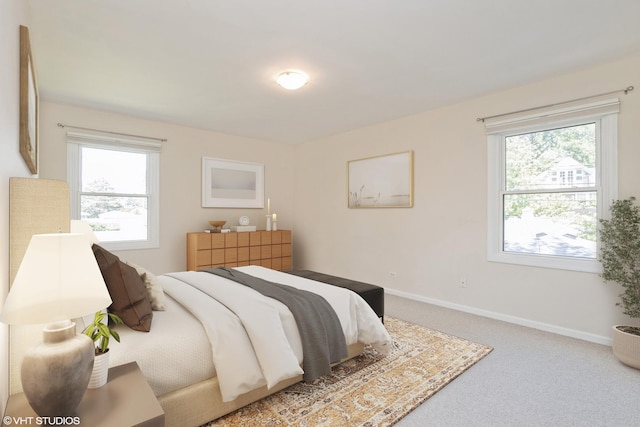 3231 Central St, Evanston, IL 60201 - bedroom featuring multiple windows and carpet flooring