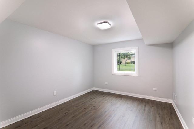 7701 Sawyer Rd, Darien, IL 60561 - empty room with dark wood-style flooring