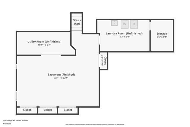 7701 Sawyer Rd, Darien, IL 60561 - view of room layout