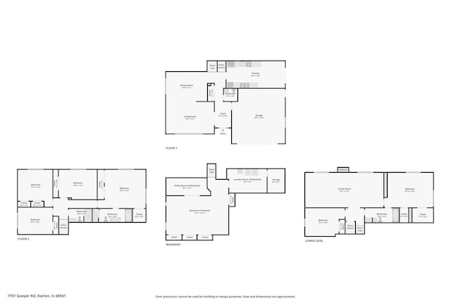 7701 Sawyer Rd, Darien, IL 60561 - view of home floor plan