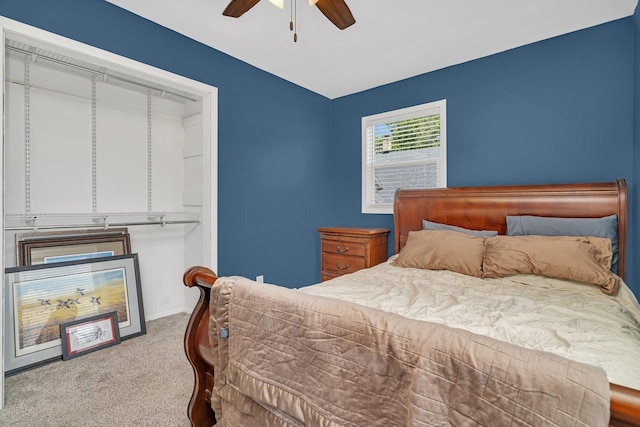 25034 S Center St, Channahon, IL 60410 - bedroom featuring carpet and ceiling fan
