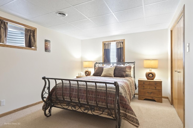 3710 W Nettle Creek Dr, Morris, IL 60450 - bedroom with carpet floors and a paneled ceiling