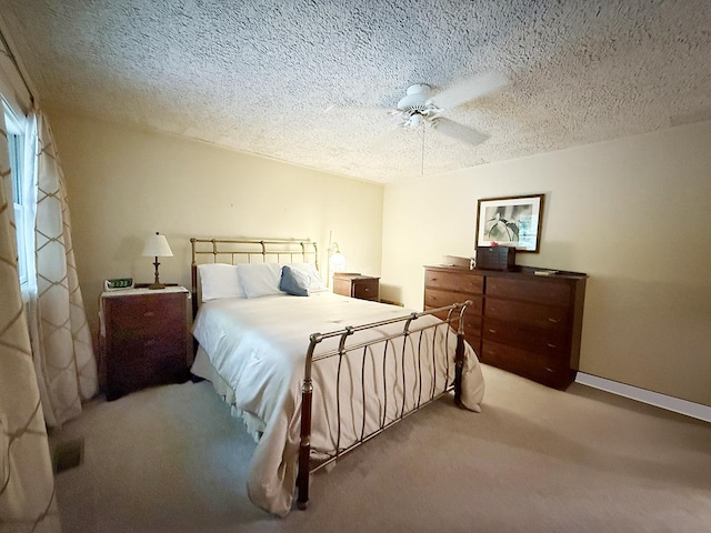 42W396 Hawthorne Ct, Saint Charles, IL 60175 - carpeted bedroom with ceiling fan and a textured ceiling