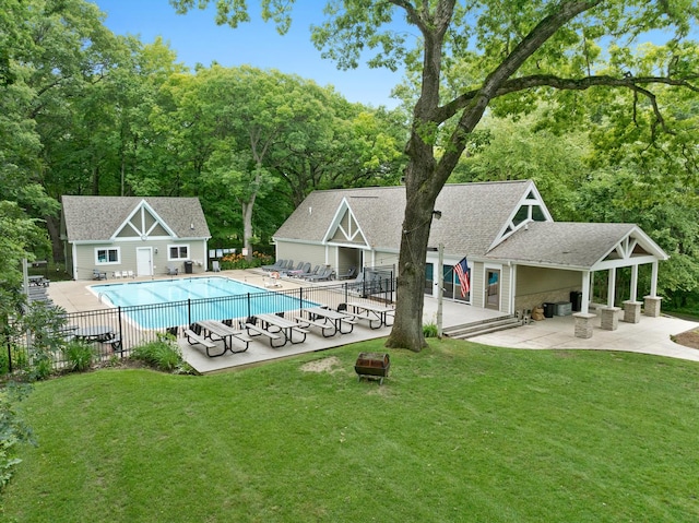 42W396 Hawthorne Ct, Saint Charles, IL 60175 - community pool with a patio area and view of scattered trees