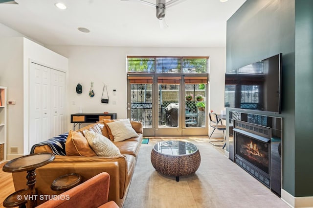 2145 W Crystal St Unit 2, Chicago, IL 60622 - living area with a fireplace