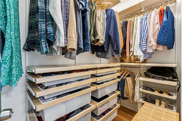 2145 W Crystal St Unit 2, Chicago, IL 60622 - spacious closet with wood finished floors