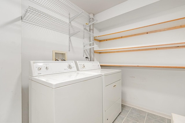 2211 Water Leaf Ct Unit 204, Naperville, IL 60564 - washroom with independent washer and dryer and light tile patterned flooring