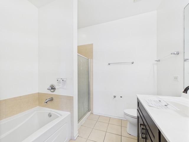 738 S Kedzie Ave Unit 3, Chicago, IL 60612 - full bath featuring vanity, tile patterned floors, a bath, and a stall shower
