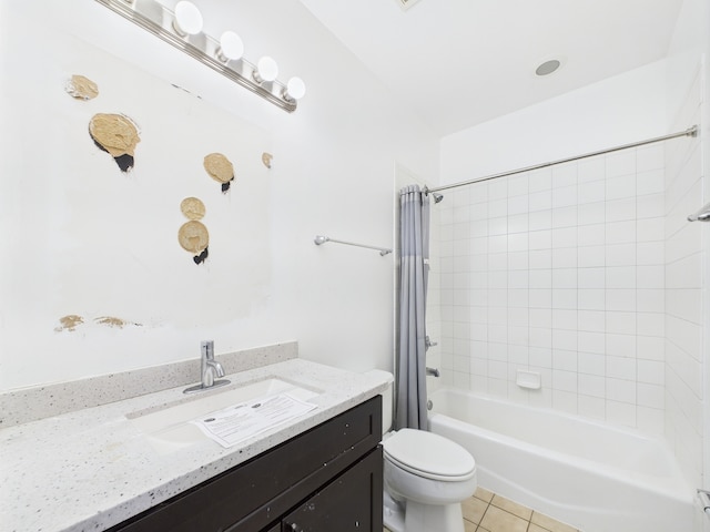 738 S Kedzie Ave Unit 3, Chicago, IL 60612 - full bath with shower / tub combo with curtain, vanity, and tile patterned flooring