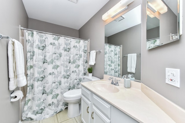 30W050 Willow Ln Unit 30W050, Warrenville, IL 60555 - full bath featuring vanity, tile patterned floors, and curtained shower